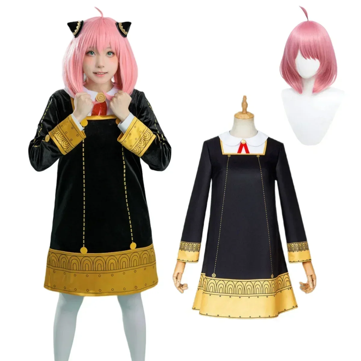 Anime Cosplay Toddler - Costume Cosplay Anime Anya Forger 2026