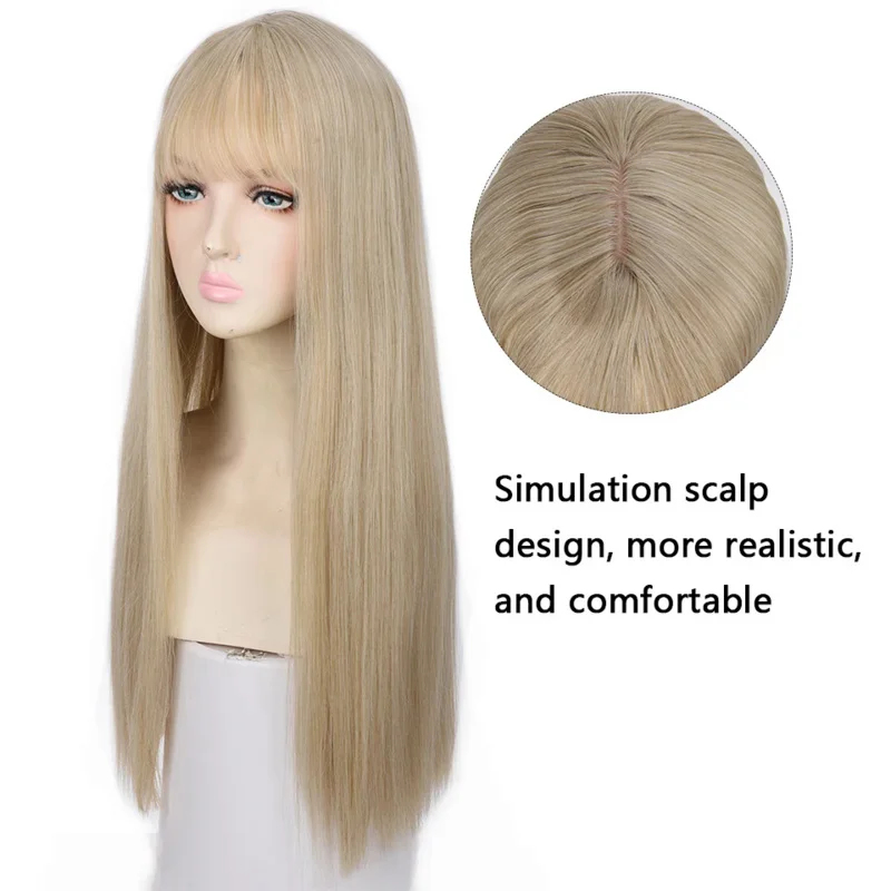 Cosplay Anime Black Hair - Parrucca sintetica Houyan 2026 con capelli