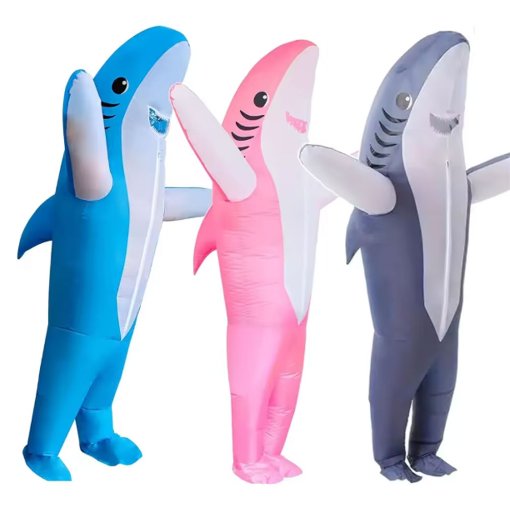 Anime Cosplay Simple - Costume Gonfiabile da Squalo per Halloween,