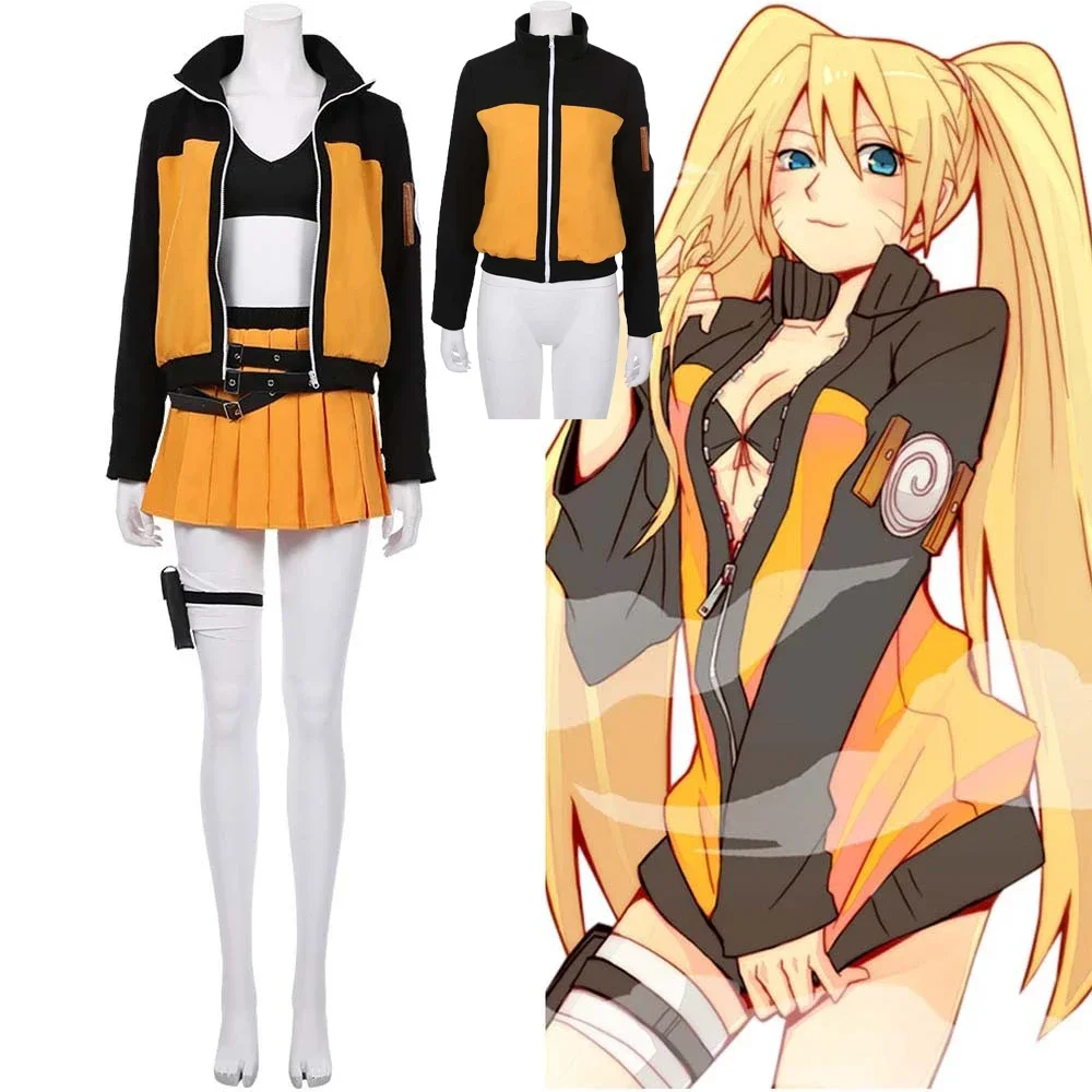 Anime Cosplay Simple - Costume Cosplay Anime Fox Uzumaki, Abito