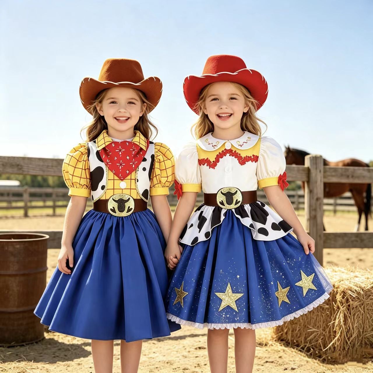 Anime Cosplay Toddler - Nuovo Vestito da Cowboy con Stampa