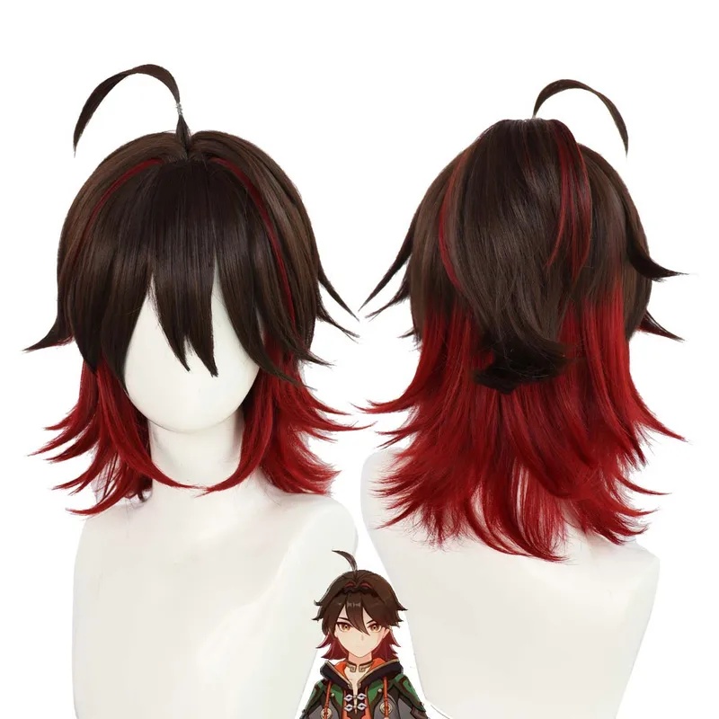Parrucca Le Cool Men Genshin I - Cosplay Anime Black Hair recensione e prezzo