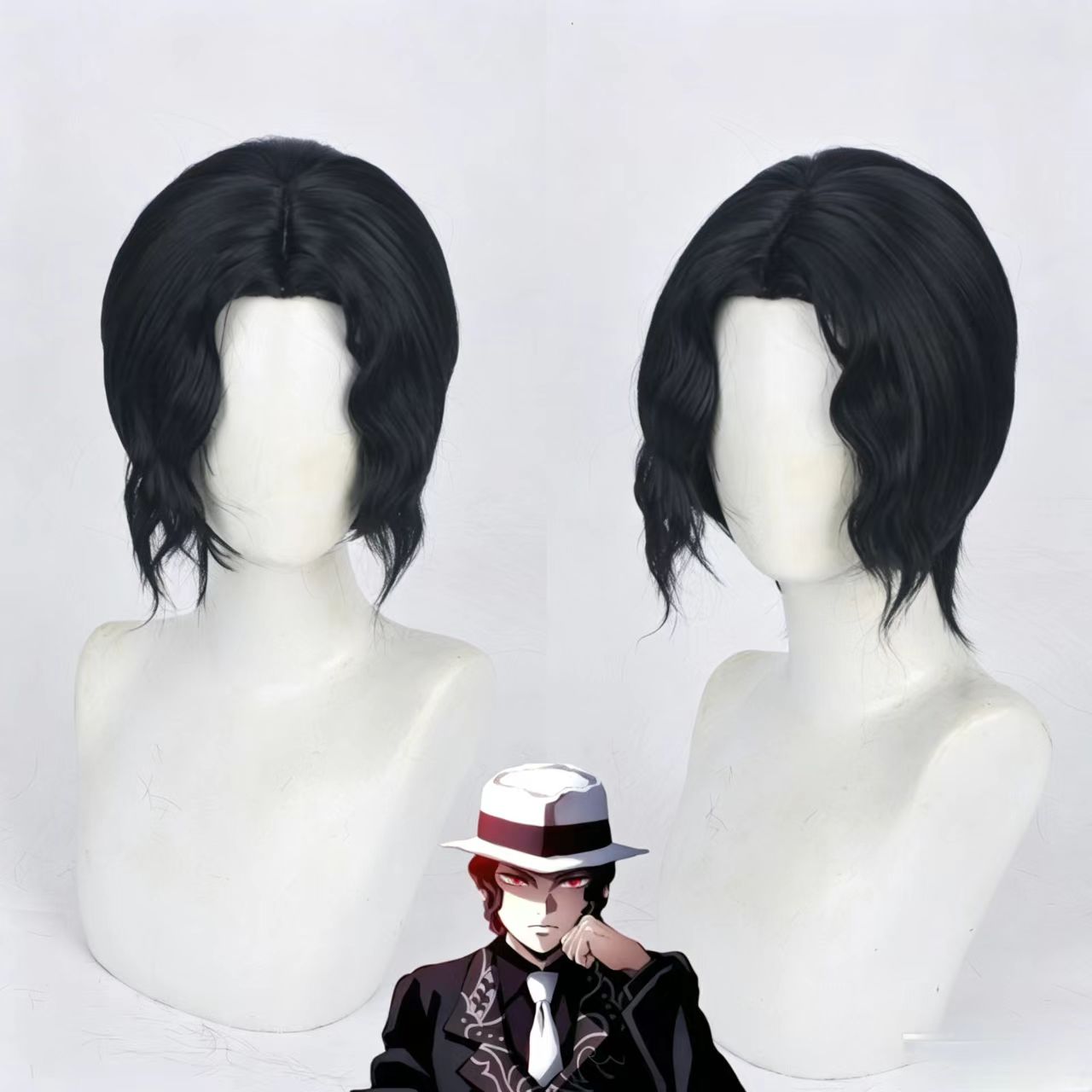 Parrucca cosplay Kibutsuji Muz - Anime Cosplay Com recensione e prezzo