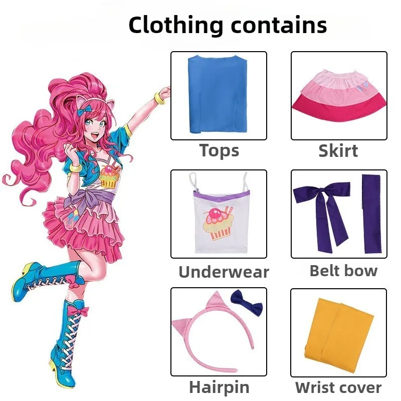 Costume Cosplay di Pinkie Pie  - Anime Cosplay Little Girl recensione e prezzo